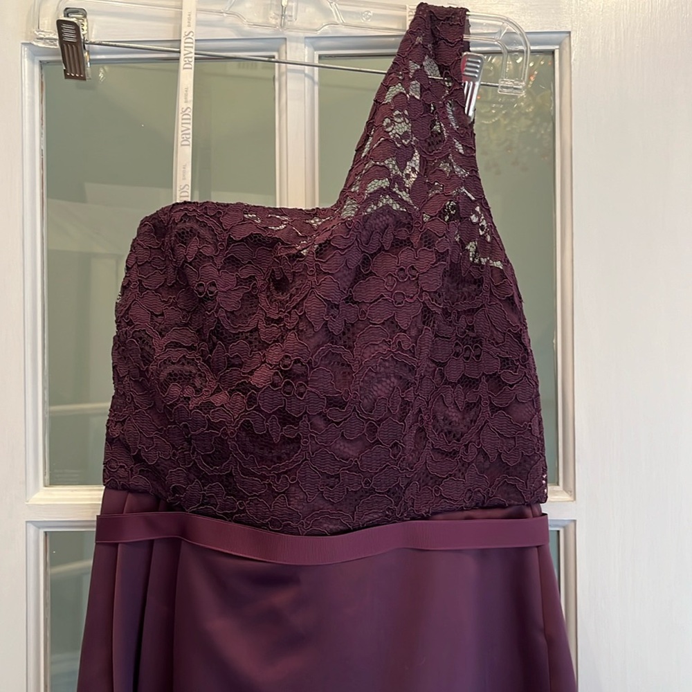 David’s Bridal Formal Long Gown Plum Size 4